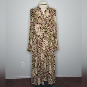 Morris & Co for H&M floral dress, size 12, green